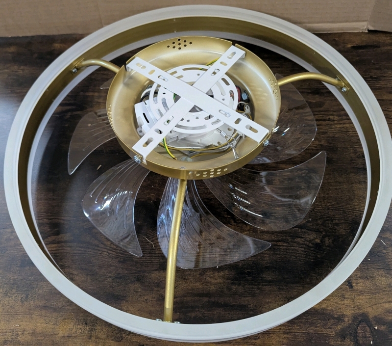 New ULG 19.7" Ceiling Fan with Lights. Requires Hardwiring.
