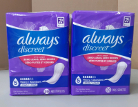 New 2 packages 39 count each Always Discreet pads