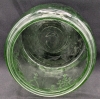 Vintage Unsigned Anchor Hocking URANIUM Vaseline Glass Ballerina Dancing Girl Cookie Jar w/o Lid, 5.25" Tall, Small Chips & Fleabites Around Top Rim - 6