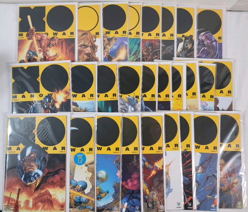 Valiant Comics 2017 X-O Manowar No.2 - No.26 , Consecutive Run . Missing #1 for Complete Run . Very Fine Ungraded Condition