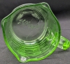 WOW! Vintage Kellogg's Branded Advertising URANIUM Vaseline Depression Glass Measuring Cup with Handle & 3 Pouring Spouts, 3.75" Tall, No Chips or Cracks - 6