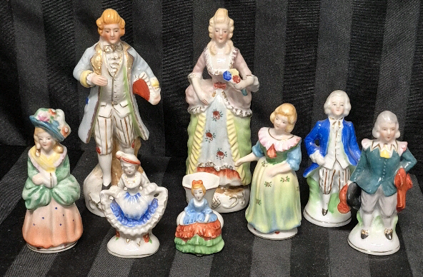 8 Vintage Figures - Made in Occupied Japan