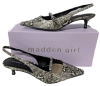 New in Box | Size 9 Women's MADDEN GIRL Krystal-R Slingback Kitten Heels, Black/White - 2