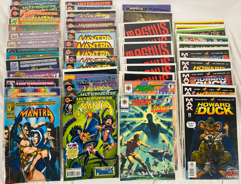 53 Various Comics, Including Mantra, Magnus, Howard the Duck, and More, with Some Duplicates