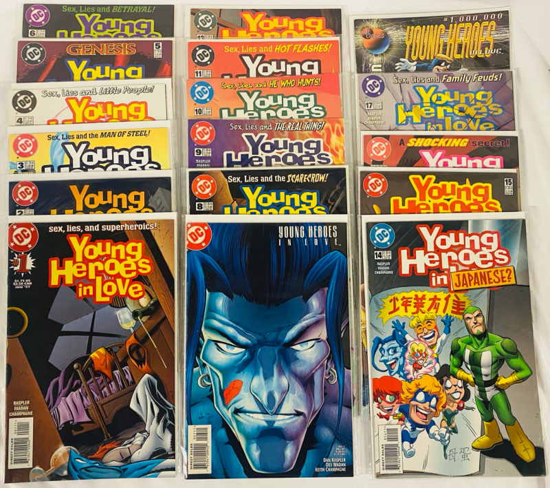 [Complete Run] 17 DC Young Heroes in Love Comics (1997) Issues #1-17 (Missing #12), Plus Issue #1 Million