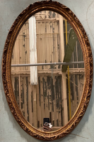 Vintage 21&rdquo;x32&rdquo; Wooden Framed Mirror