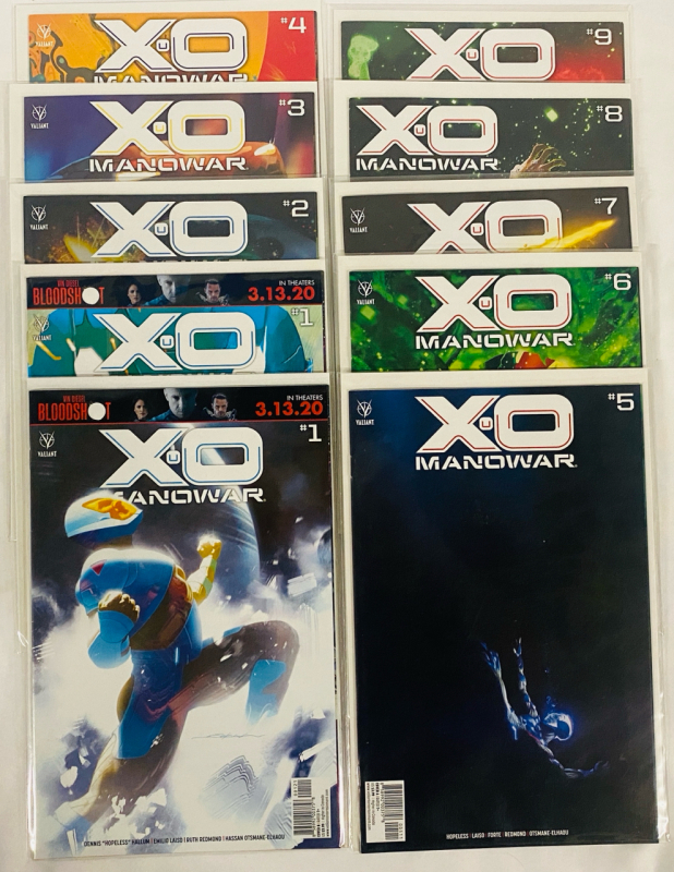 [Complete Run] 10 Valiant X-O Manowar Comics (2020) Issues #1-9; Includes Variant Cover for Issue #1