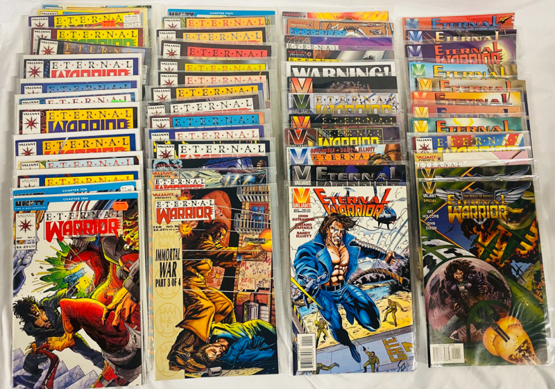 52 Valiant Eternal Warrior Comics (1992) Issues #1-50 Plus Annuals - Missing Some Issues, Includes Some Duplicates