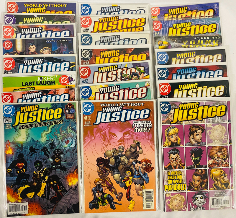 [Consecutive Run] 22 DC Young Justice Comics (1998) Issues #36-55 (Missing #43) Plus 3 Annuals