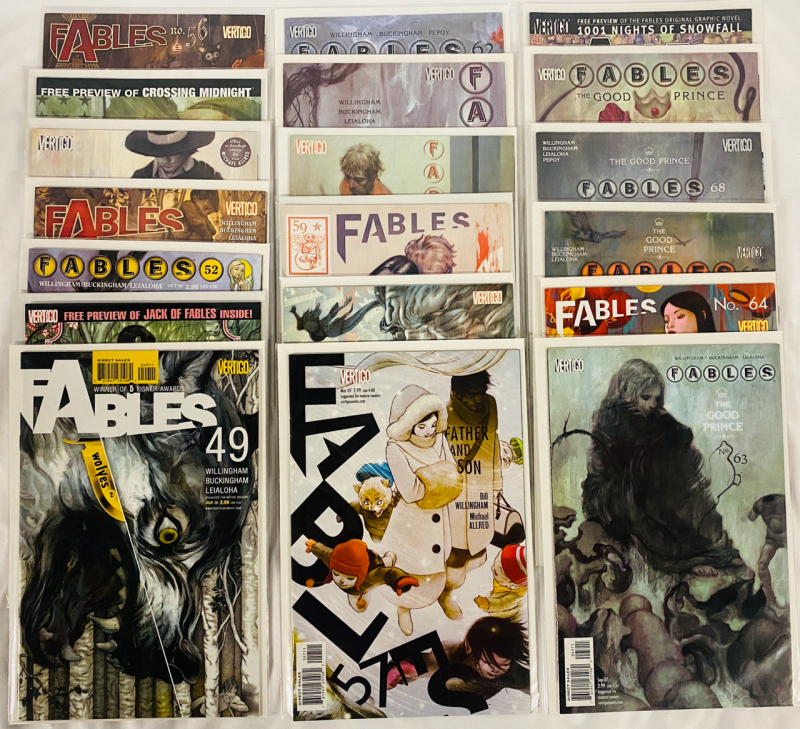 19 Vertigo Fables Comics (2002) Issues #49-50, 53-65, 68-69, Plus Annual