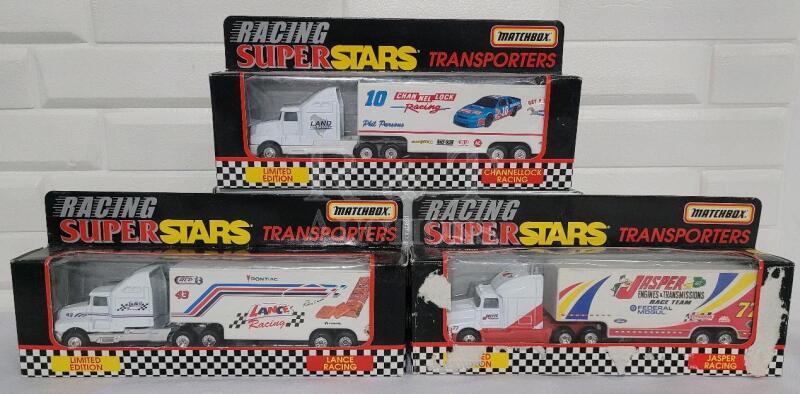 Matchbox Racing Super Stars Transporters Diecast Trucks - NRFB