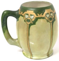 Gorgeous Vintage Lennox BELLEEK Bearded Visage Tankard Mug, 5" Tall, No Chips or Cracks