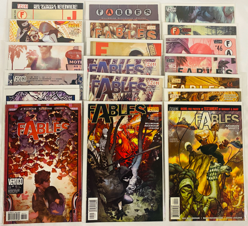 [Consecutive Run] 19 Vertigo Fables Comics (2002) Issues #31-48; Includes a Duplicate