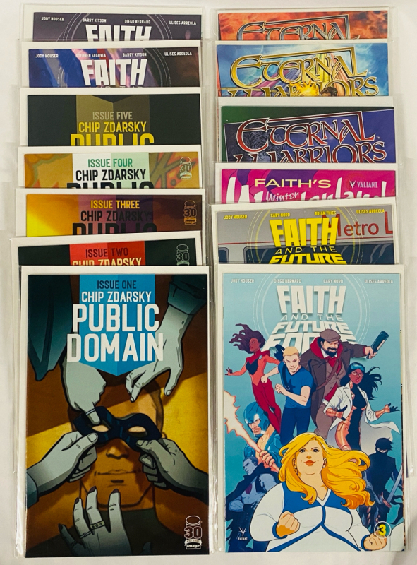 13 Various Comics, Various Publishers, Includes Public Domain, Eternal Warriors, Faith and the Future Force