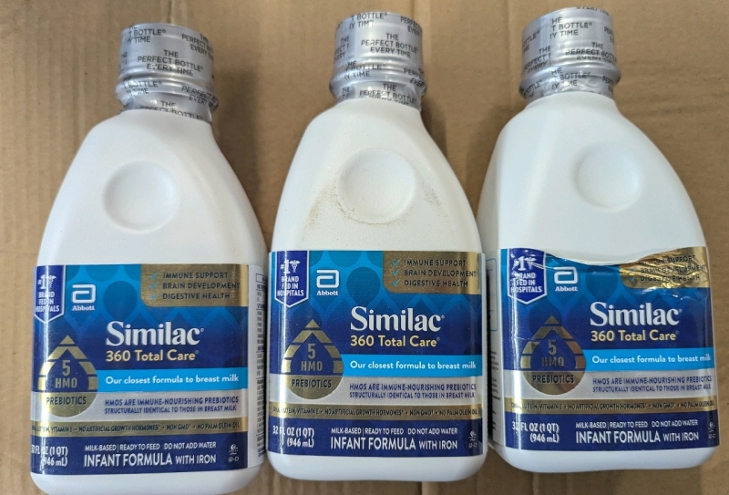 3 New Similac 360 Total Care Infant Formula, 32-fl-oz Bottle Each. BB 1/July/2026