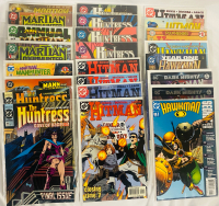 24 Vintage to Newer DC Comics, Variety of Comics, Including Martian Manhunter, Huntress, Hitman, Hawkman; Includes Duplicates