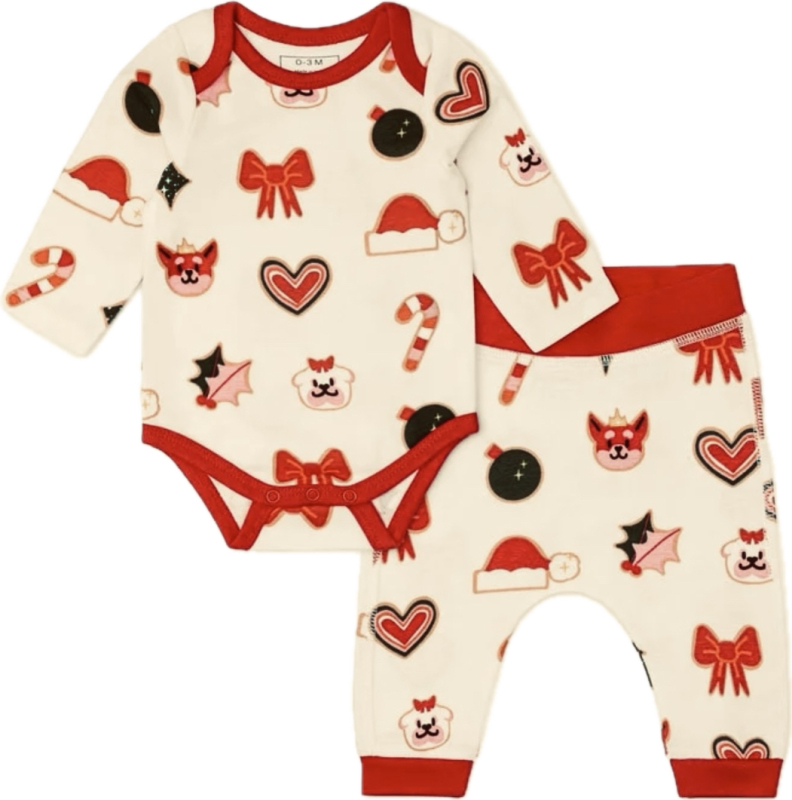 New Sz 9-12mths Paris Hilton x Monica + Andy Organic Cotton Baby First Moves Set