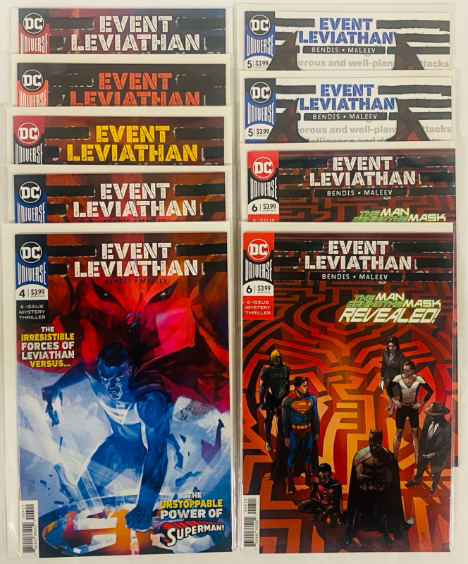 [Complete Run] 9 DC Event Leviathan Comics (2019) Issues #1-6; Includes Duplicates of Issues #4-6