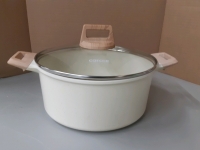 New Carote non-stick pot 9" diameter 4.5 tall (Icecream colour)