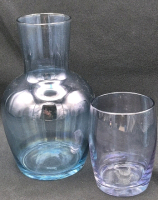 Vintage Fenton Style Carafe with Tumbler Set