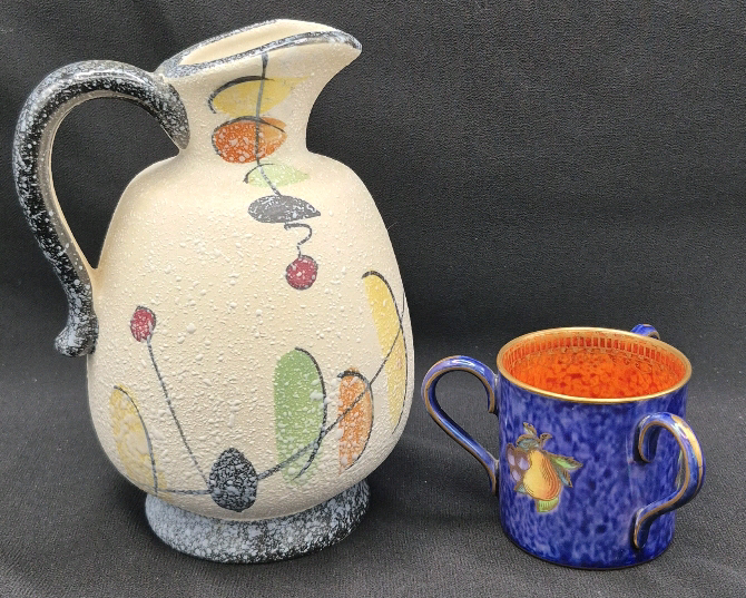 Vintage Wedgwood 2" Miniature Loving Cup & 5.5" Pitcher Made in Japan