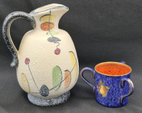 Vintage Wedgwood 2" Miniature Loving Cup & 5.5" Pitcher Made in Japan