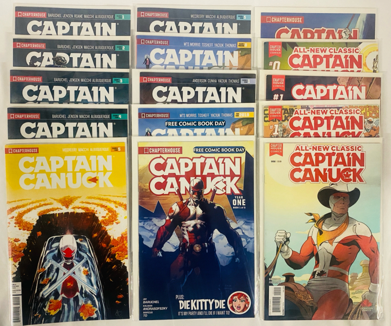 15 Chapterhouse Captain Canuck Comics, From Various Runs (2016, 2019, 2020) - Includes Baruchel Run