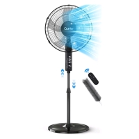 New Qunler 16" standing fan with remote (Assembled)