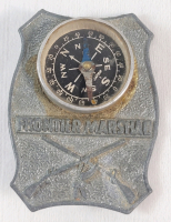 Vintage Walt Disney Frontier Marshal Compass Badge . Measures 1.5"&times;2"