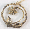 12K (1/20) Gold Filled Pendant w/Chain & Earring Set . Marks on Pendant and Earring , No Marks on Chain . Chain measures 22" - 3