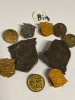 Very Old Buttons 9 BIRKS and other Pins All Signed 18 Total - 2