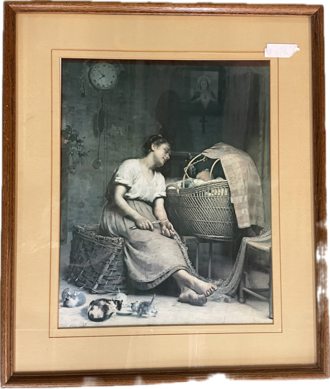 Vintage 23&rdquo;x27&rdquo; Framed Print by Paul Peel