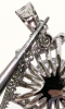 New Platinum Plated 2.0ct Simulated Diamond Necklace, Chain Adjustable 20" to 22" Long - 4