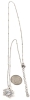 New Platinum Plated 2.0ct Simulated Diamond Necklace, Chain Adjustable 20" to 22" Long - 5