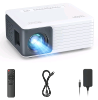 As New - YOTON Y3 Mini Portable Movie Projector (5&frac14;"&times;4&frac14;&times;2.4") , 1080P Full HD Supported, Outdoor Home Movie Theater Projector, Compatible with Fire TV Stick, HDMI, USB, PS5, Xbox, iOS, Android, Laptop . Open Box - Tested Powered Up