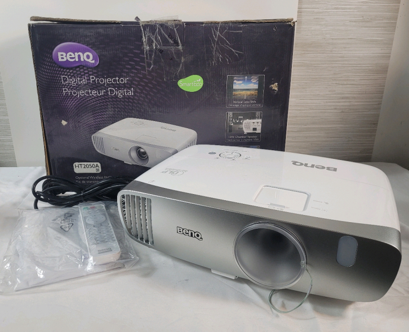 As New - BENQ HT2050A 1080P Home Theater Projector | 2200 Lumens | 96% Rec.709 for Accurate Colors . Tested Powers Up , Options / Menu Working . Not Tested Beyond Power Up . See Description. Retail $700 - Open Box