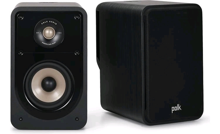 New - Polk Audio Signature Elite ES15 Bookshelf Speakers - Pair , Black . Stock photos used - See Description . Retail $400