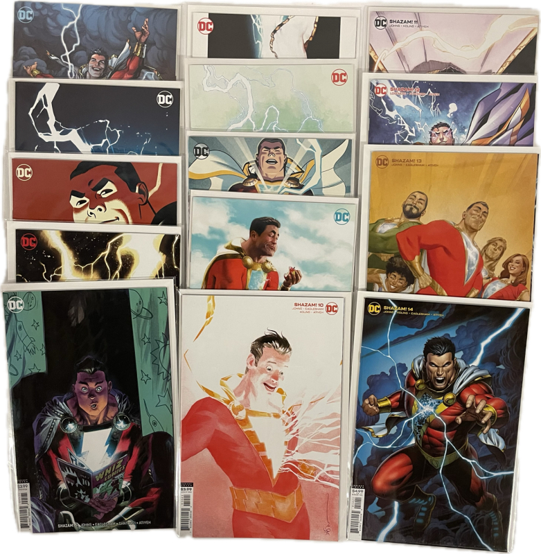 DC Comics SHAZAM! | #1-#14 Variant Covers Run | Missing #15 for Complete Run | Very Good or Higher Ungraded Condition