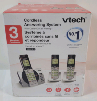 New - Vtech Dect 6.0 3-Handset Cordless Answering System w/Caller ID / Call Waiting .