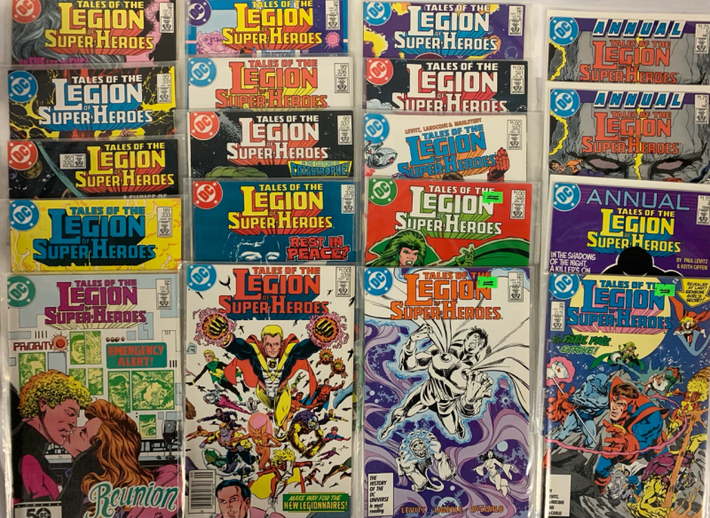 DC Comics 1985-87 | Tales of the Legion of Superheroes | #330-#350 + #4, #5 Annuals | NOT a Complete Run - 19 Issues | Very Good or Higher Ungraded Condition