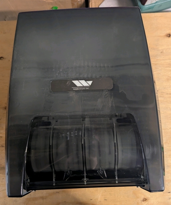 Wood Wyant No Touch Paper Towel Dispenser. 12" by 9" by 16"