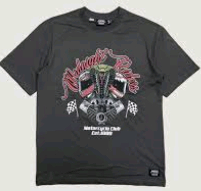 New sz XXL Men's Wesc T-Shirt MIDNIGHT RIDER Motorcycle Club