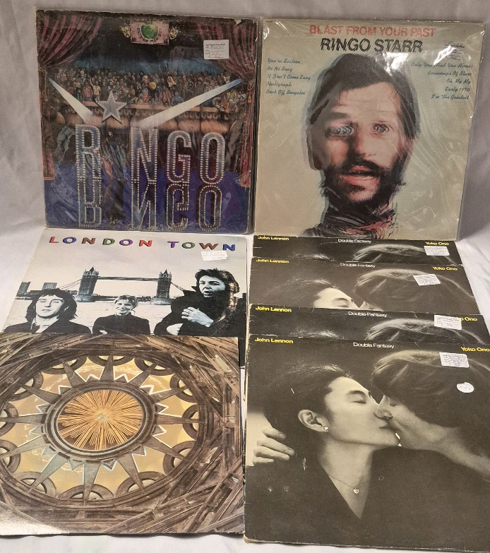 8 Vintage Paul, John & Ringo Solo LP's, Records - Paul McCartney, Ringo Starr & John Lennon