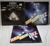 3 Vintage Rock LP's, Records - Prism & Nazareth