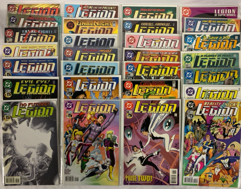 DC Comics 1989-2000 | Legion of Superheroes | #77-#105 NOT a Complete Run | Very Good or Higher Ungraded Condition