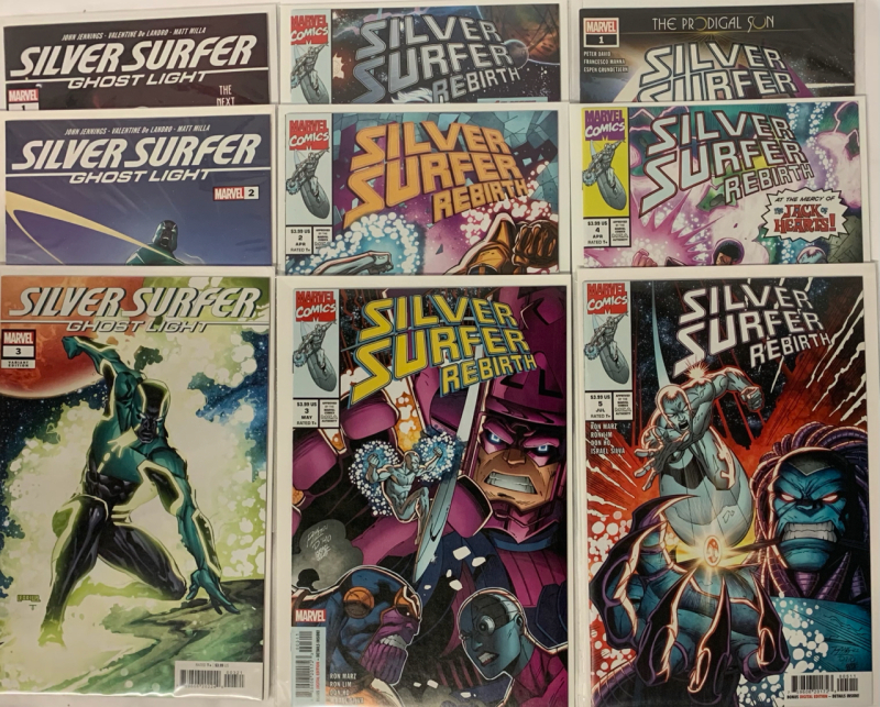 Marvel Comics | Silver Surfer Comic Lot | 9 Issues | Bery Good or Higher Ungraded Condition
