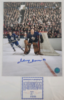 Toronto Maple Leafs Johnny Bower Signed 8"&times;10" Photo w/COA from A.J. Sports World .