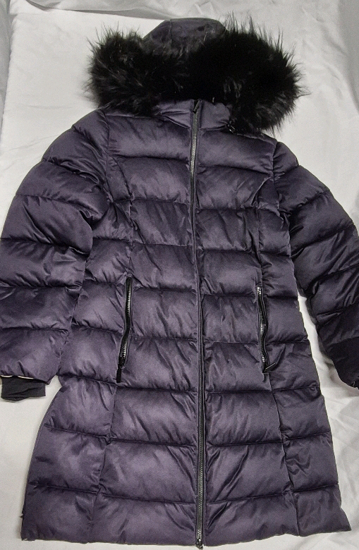 Womens sz Small Etage Denmark Winter Coat - Eggplant Colour Detachable Hood