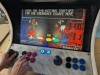 Custom Half Arcade Cabinet with Pandora's Box 4 Game Selection. Some Buttons not Functioning On Board. 21.5" Tall by 23.5" Wide by 18.25" Deep. Approximately 22" Screen - 10