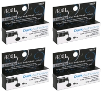 4 New ARDELL Lashtite Eyelash Adhesive Dark 0.125oz Bottles (Black Package, 2 Packs of 2) EXP 04/2028